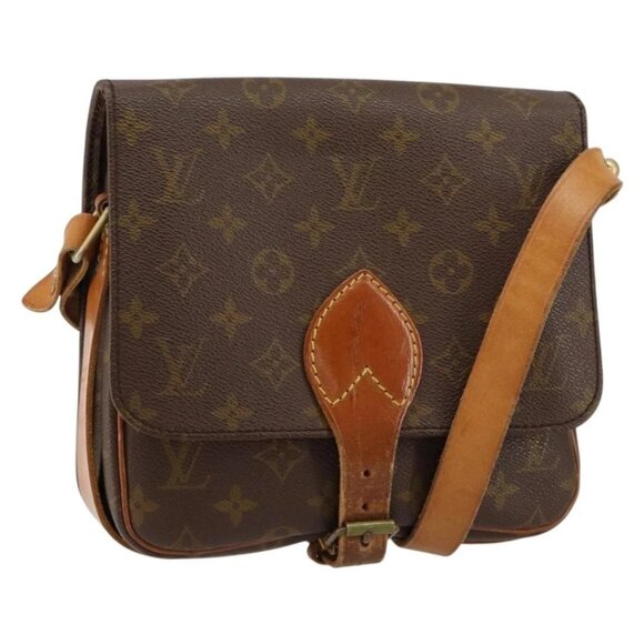 Louis Vuitton Handbags - LOUIS VUITTON Monogram Cartouchiere MM Shoulder Bag Vintage M51253 Auth 149607